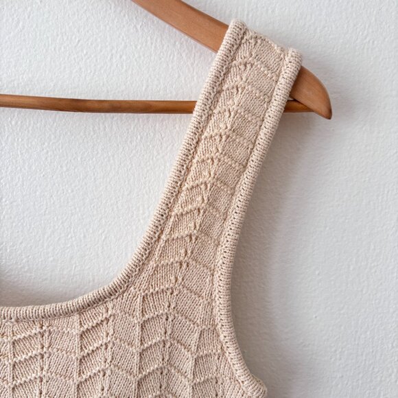 House Of Harlow 1960 Crochet Knit Bodycon Midi Dress - Picture 3 of 6